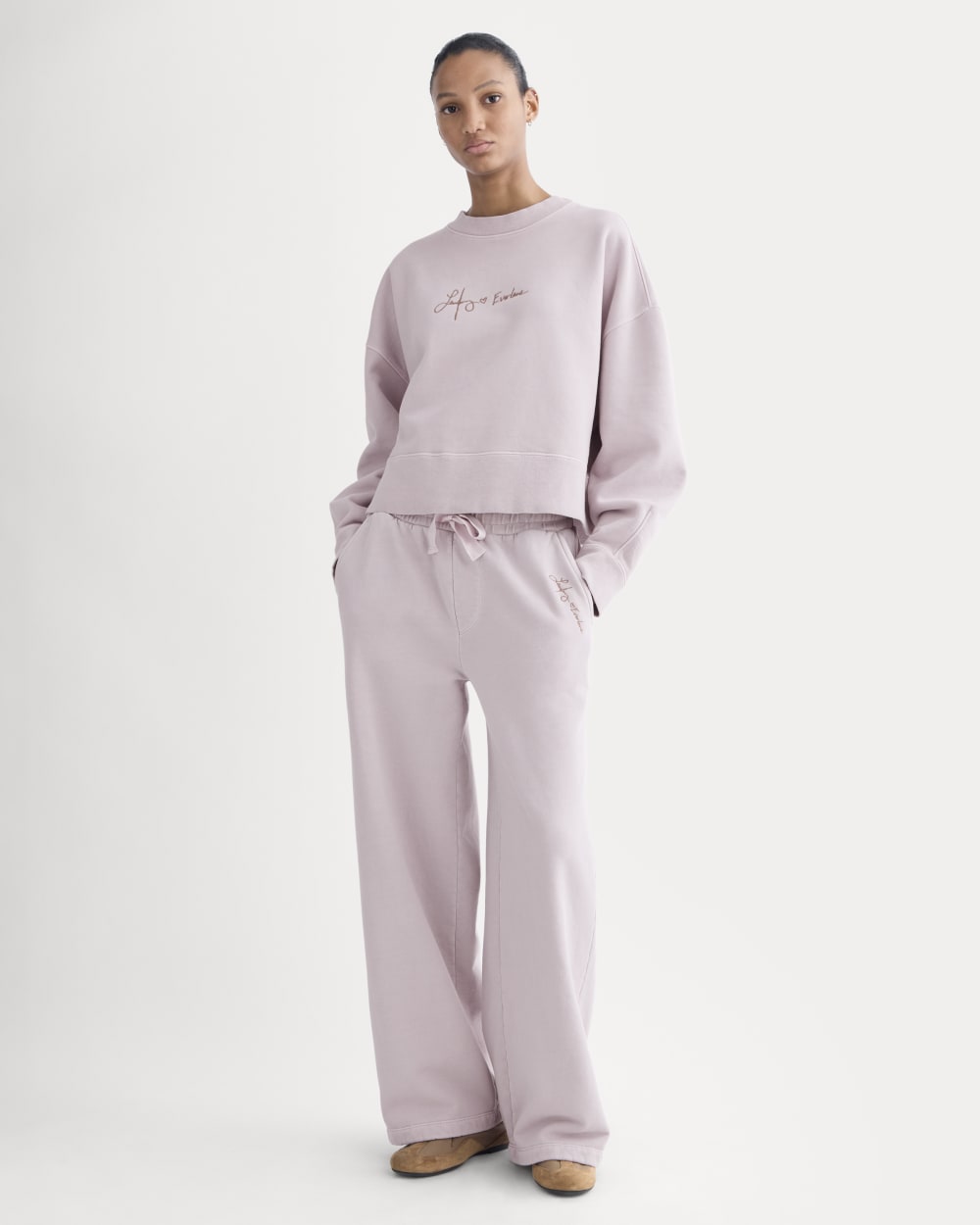 everlane-x-laufey-foundation-sweatpant-burnished-lilac | primary