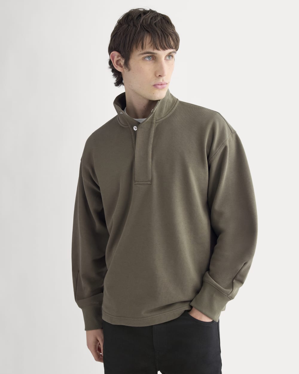 mens-off-duty-terry-pullover-olive-night | primary