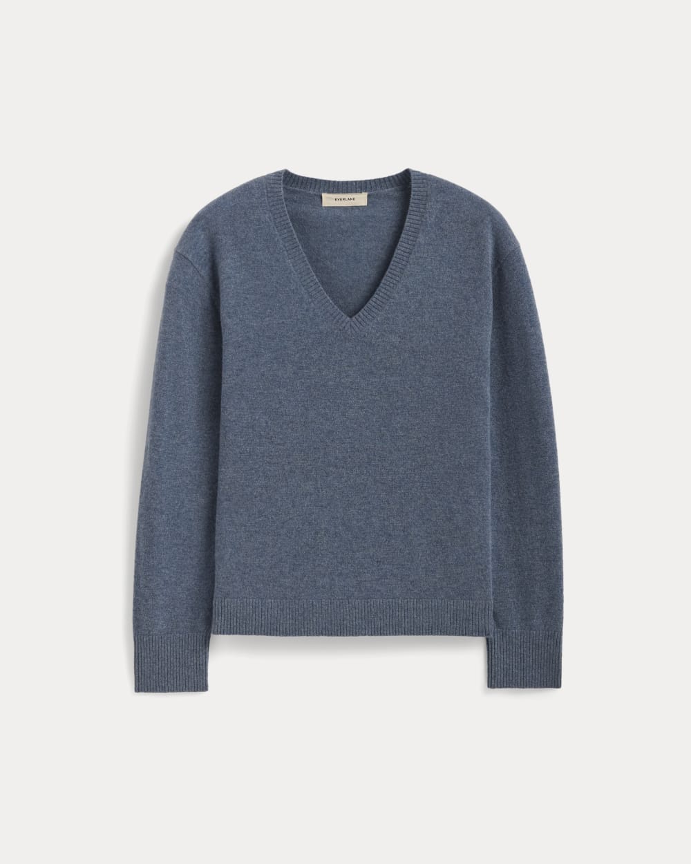 womens-cashmere-relaxed-v-neck-denim-blue | alt