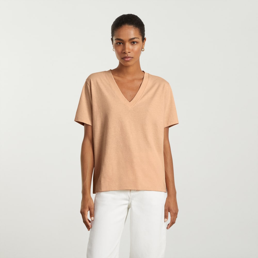 womens-hemp-ctn-v-tee-hazelnut | primary