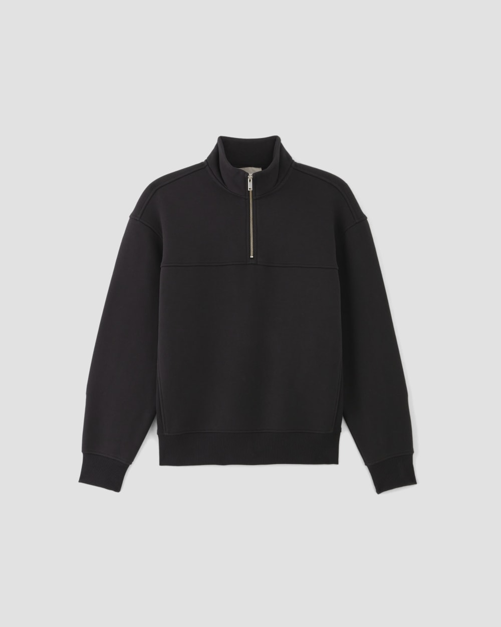 mens-renew-fleece-half-zip-black | alt