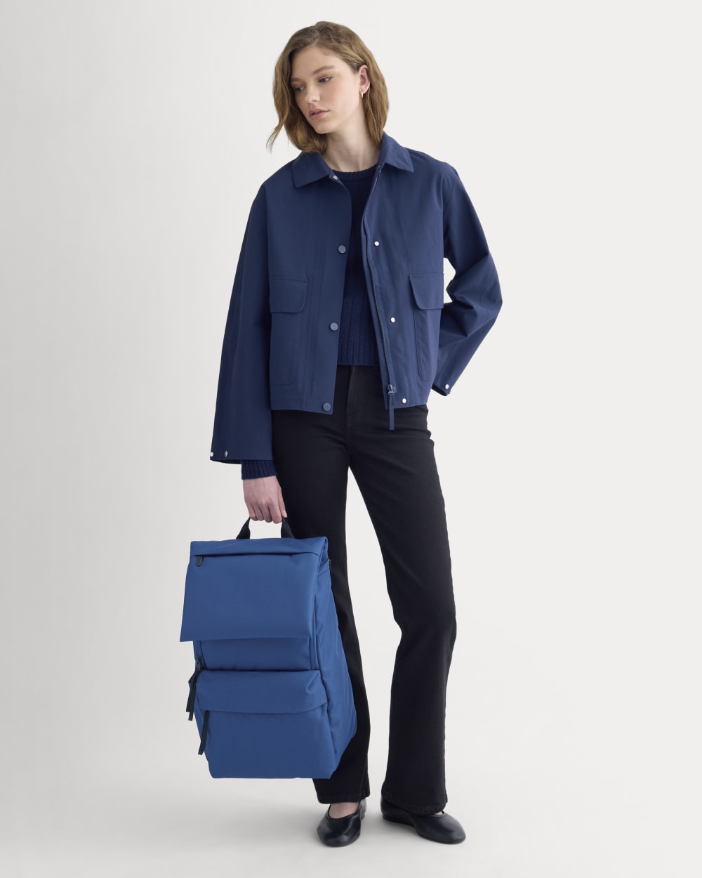 Everlane ReNew Transit Backpack In Estate Blue, Polyester