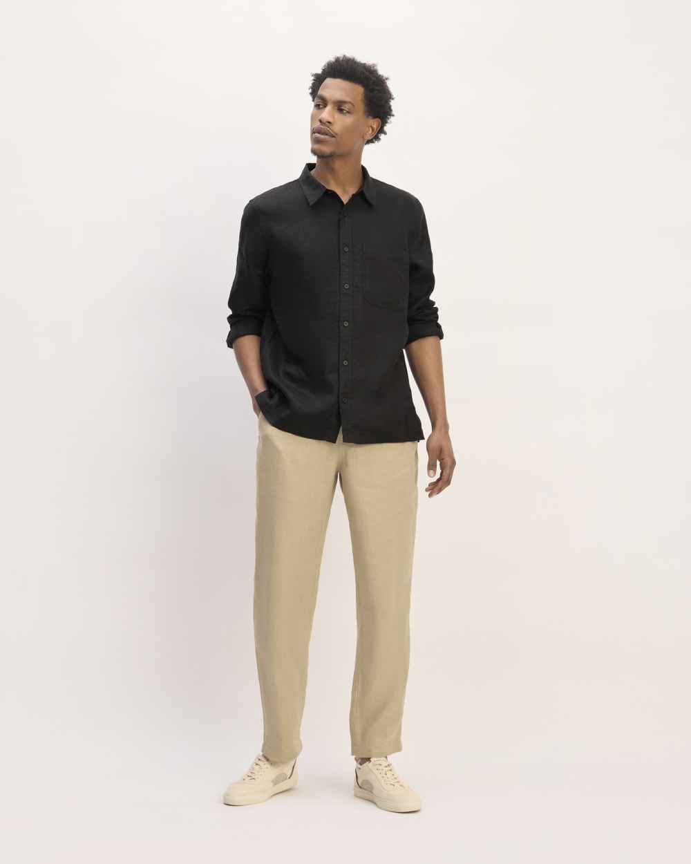 The Linen Straight Hem Shirt | Black Everlane The Linen Straight Hem Shirt | Black Everlane