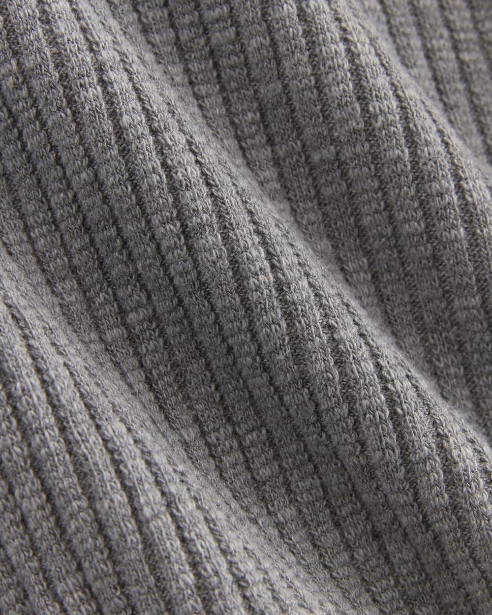 The Rib-Knit Short-Sleeve Henley | Mid Heather Grey – Everlane
