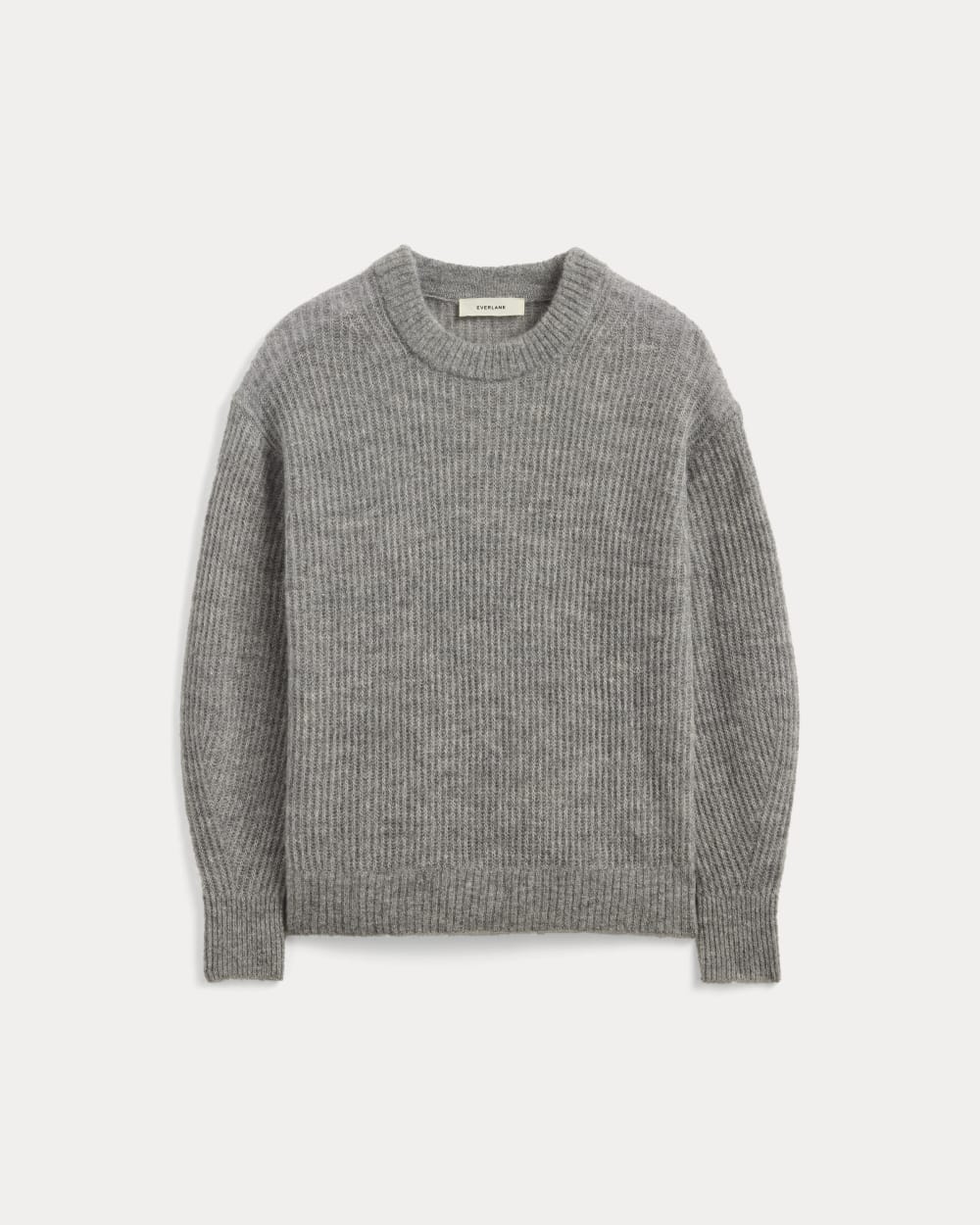 womens-alpaca-ribbed-cocoon-crew-heather-stone-grey | alt
