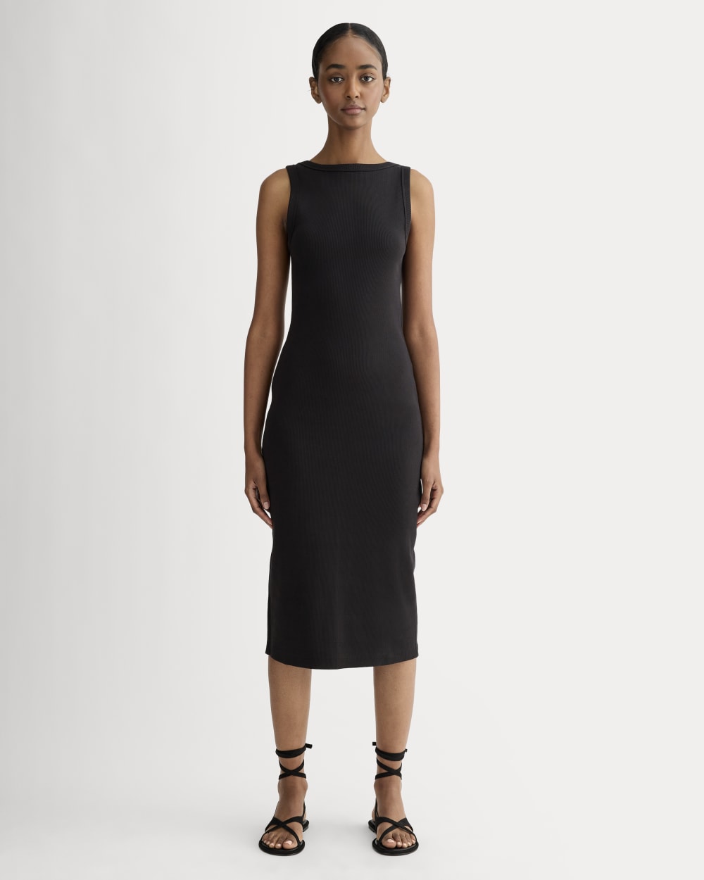 womens-selfie-tank-dress-black | primary
