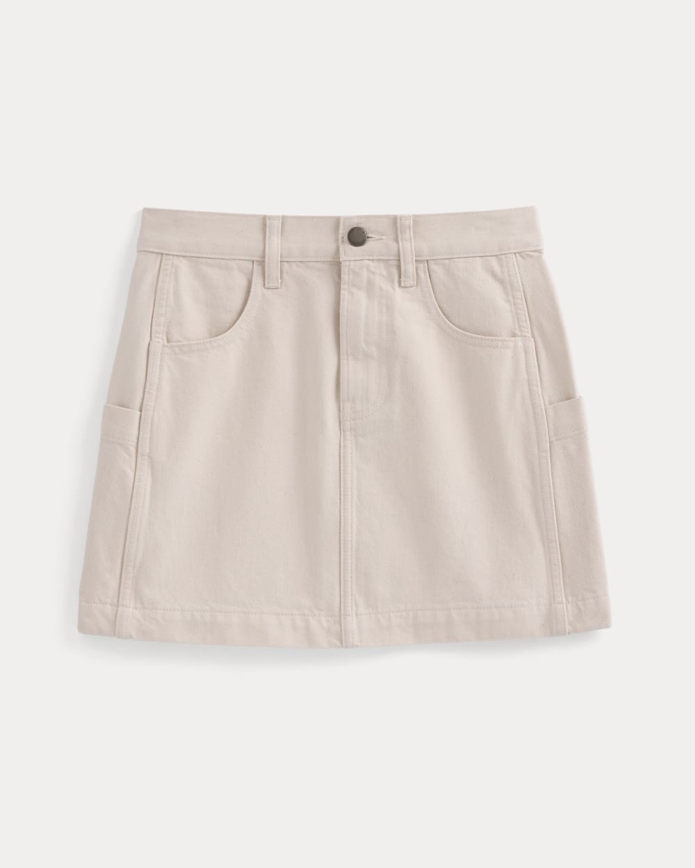 womens-denim-utility-mini-skirt-calico-ecru | alt
