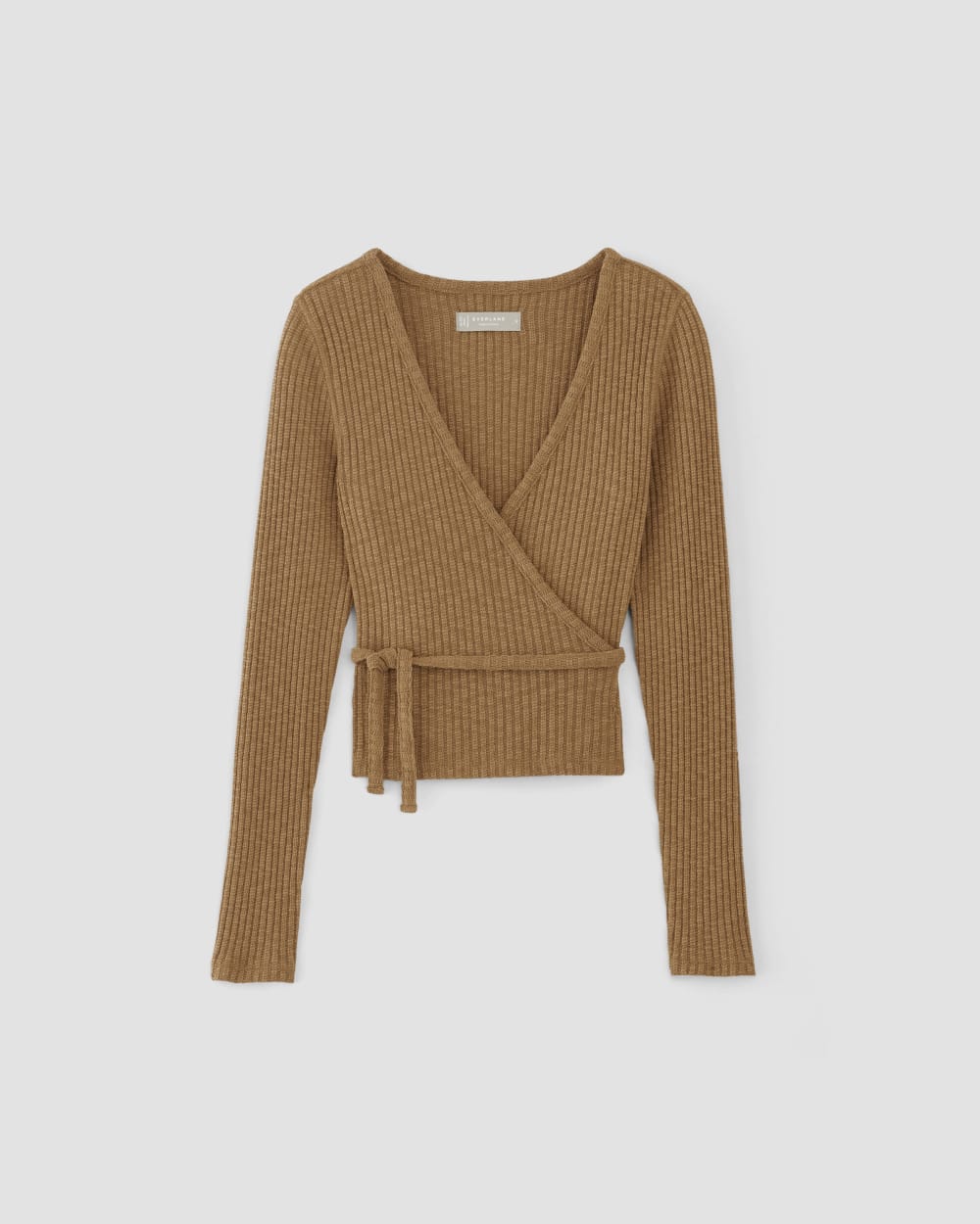 The Cozy Rib Wrap Top | Cappuccino – Everlane WRAPINKNOT The Cozy Rib Wrap Top | Cappuccino – Everlane WRAPINKNOT