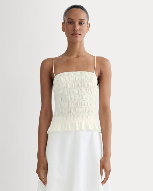 womens-smocked-tank-bone | primary