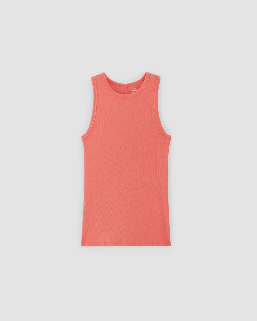 The Luxe Rib Racerback Tank | Coral – Everlane