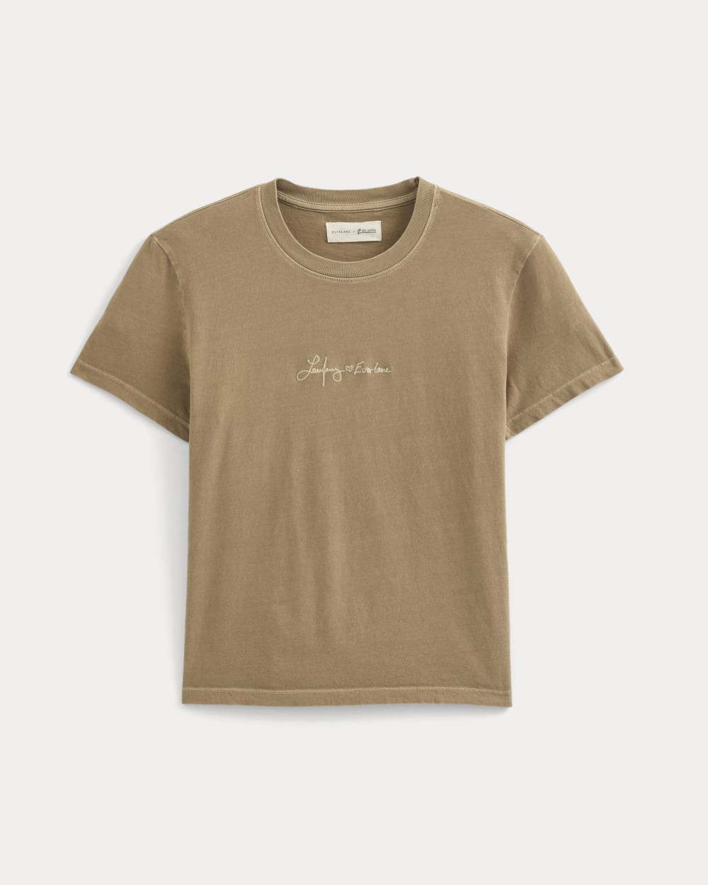 everlane-x-laufey-foundation-box-cut-tee-weathered-clay | alt