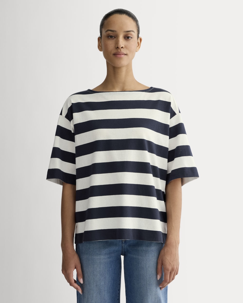 womens-mariner-oversized-tee-navy-bone | primary