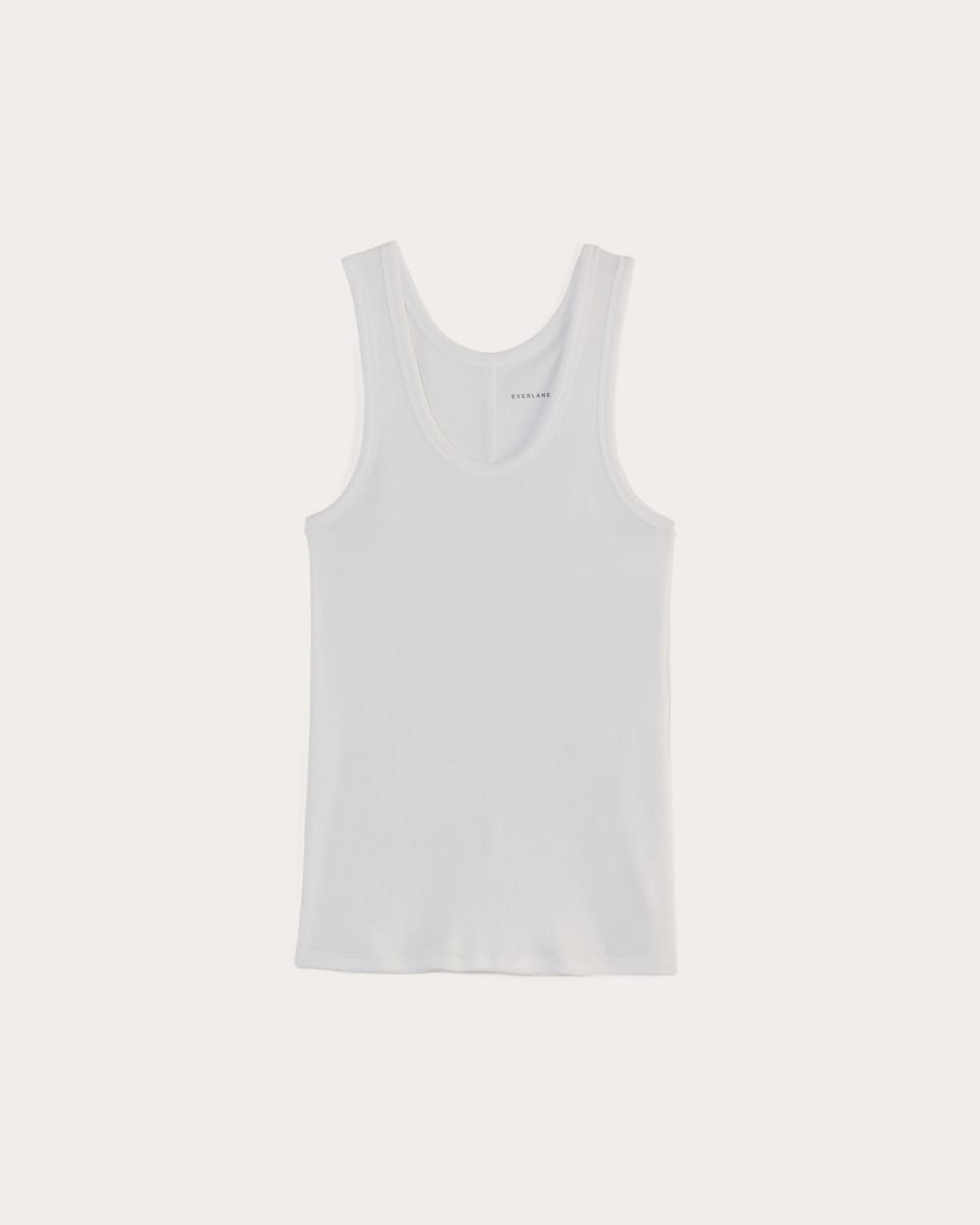 The Luxe Rib Racerback Tank | White – Everlane