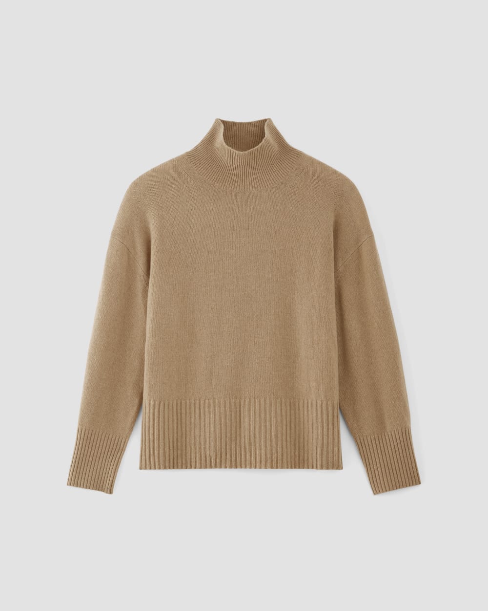 Turtleneck Rollkragenpullover Damen Camel The Cashmere Oversized