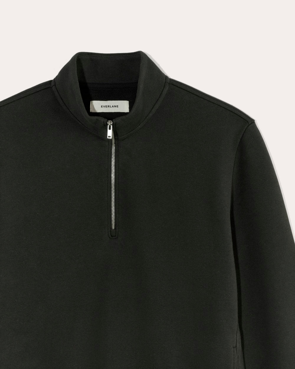 The Off-Duty Terry Quarter-Zip Black – Everlane - Main Image