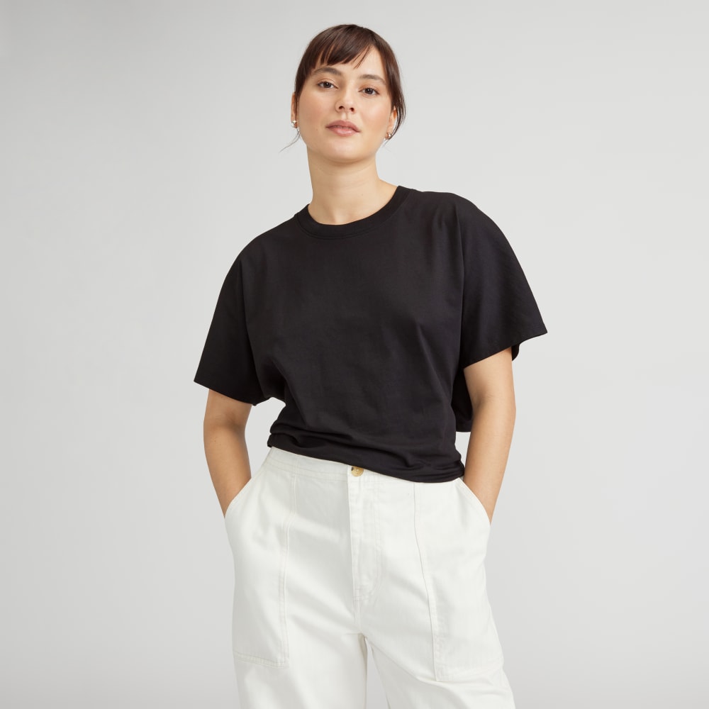womens-organic-cotton-tie-back-tee-black | primary