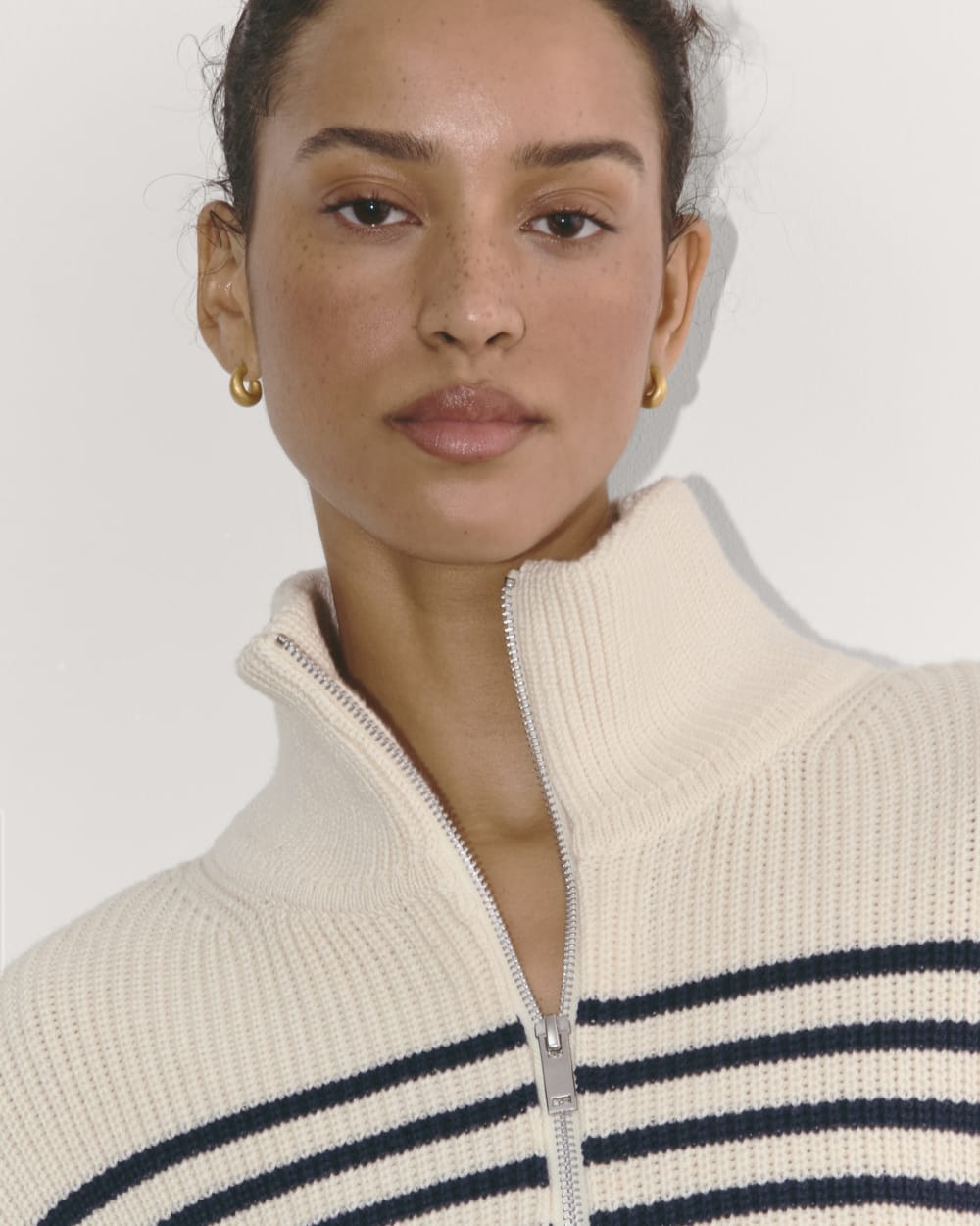 エミールガレ The Half-Zip in Everyday Cotton | Canvas / Navy – Everlane