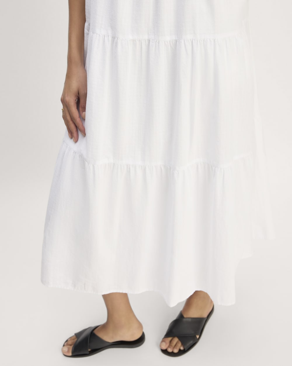 The Gauze Tiered Dress | White Everlane The Gauze Tiered Dress | White Everlane