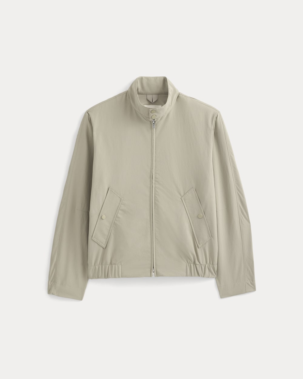 mens-recycled-nylon-harrington-jacket-trench-coat-khaki | alt