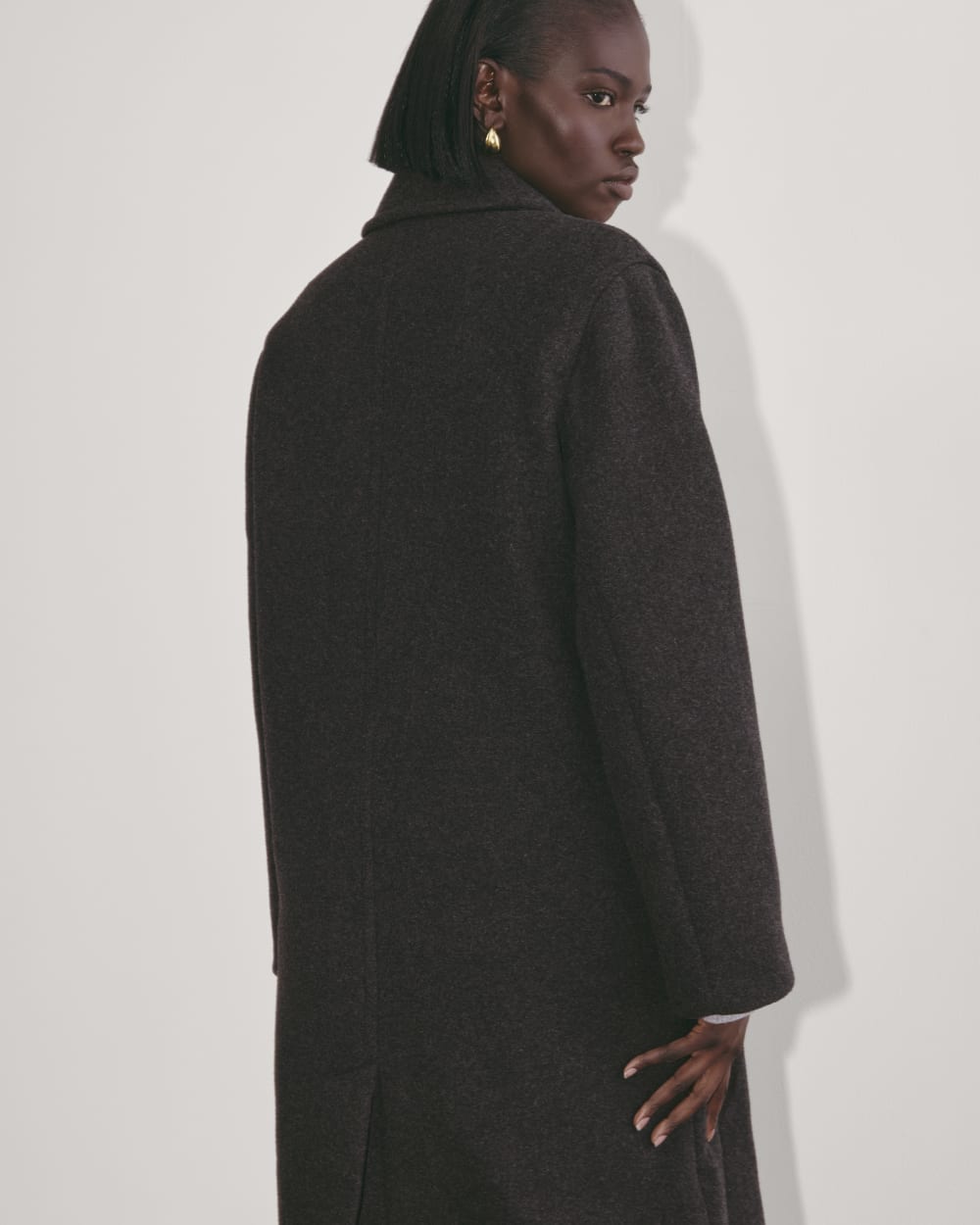 The Double-Breasted Coat in Wool | Heather Charcoal – Everlane