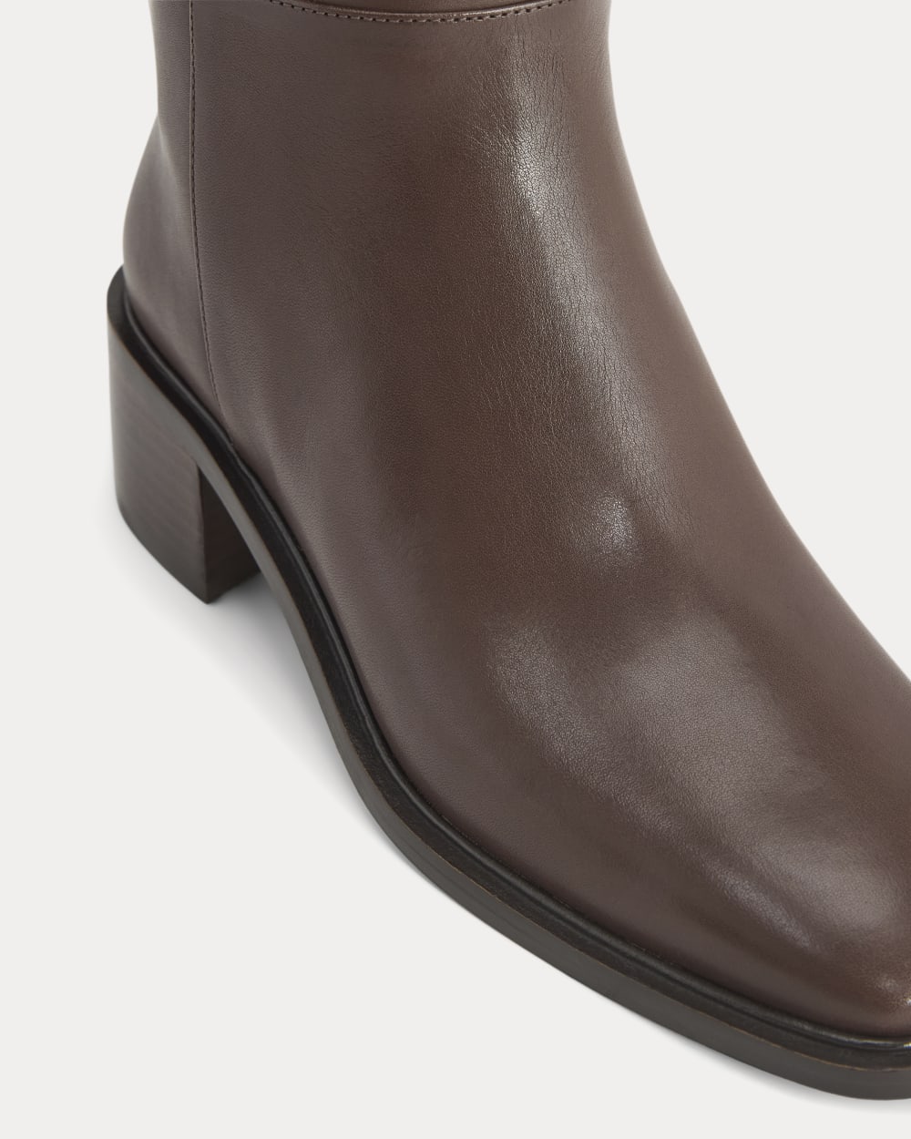 Everlane Leather Knee-High City Boot In Deep Brown, Size 10.5 Everlane Leather Knee-High City Boot In Deep Brown, Size 10.5