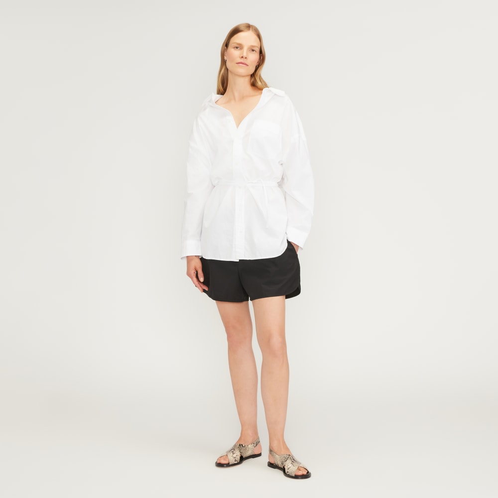 The Poplin Tie Back Shirt | White – Everlane