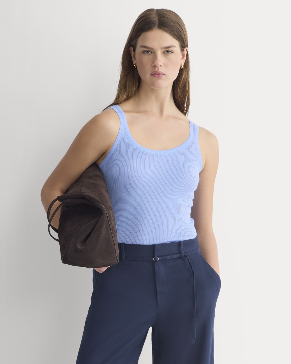 womens-light-ribbed-cami-in-soft-merino-open-air-blue | primary