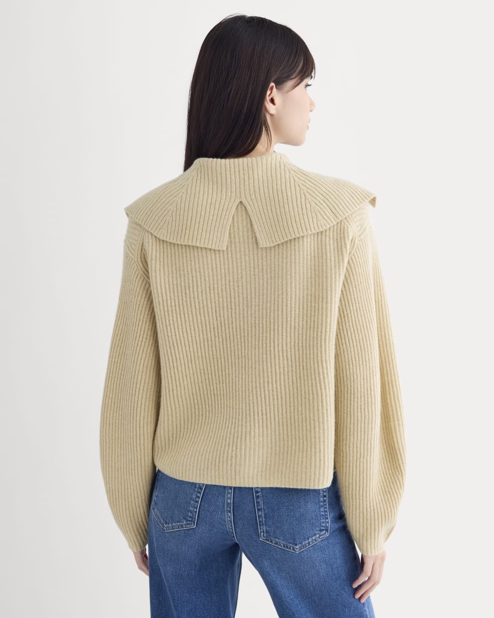 Fisherman Cardigan in Wool Cashmere | Heather Light Camel – Everlane