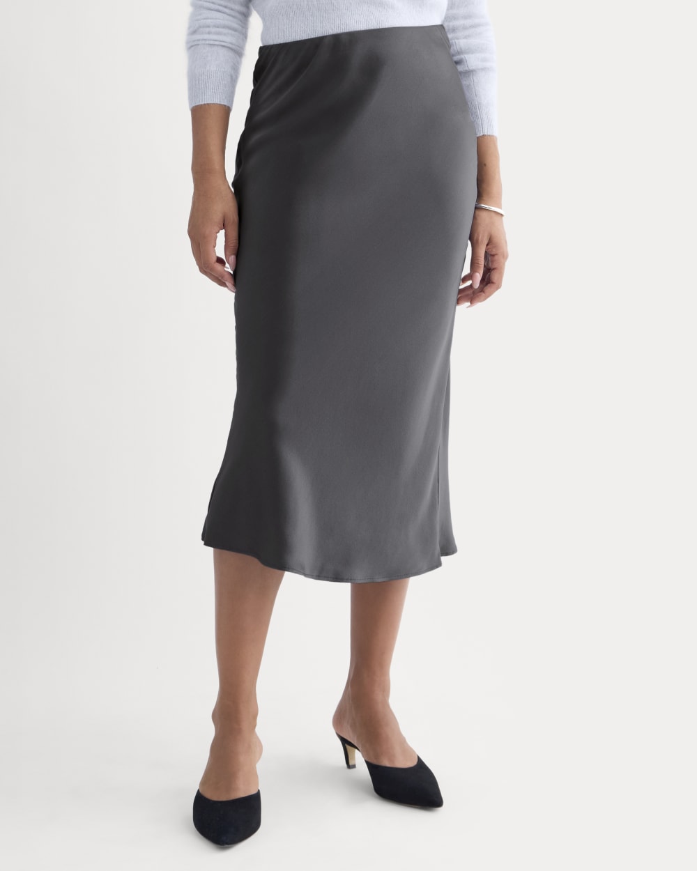Slip Skirt in Silk Charmeuse | Graphite – Everlane