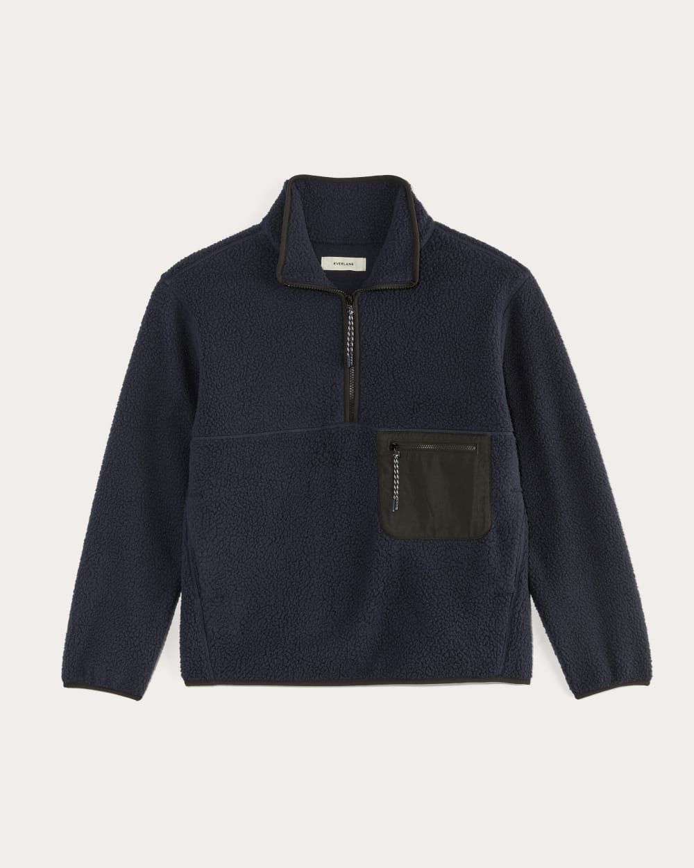 The ReNew Fleece Oversized Half-Zip | Navy – Everlane
