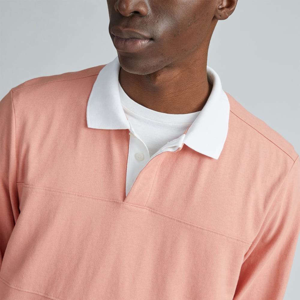 Men's Roses Rugby Top The Premium-Weight Rugby Shirt | Light Rose – Everlane