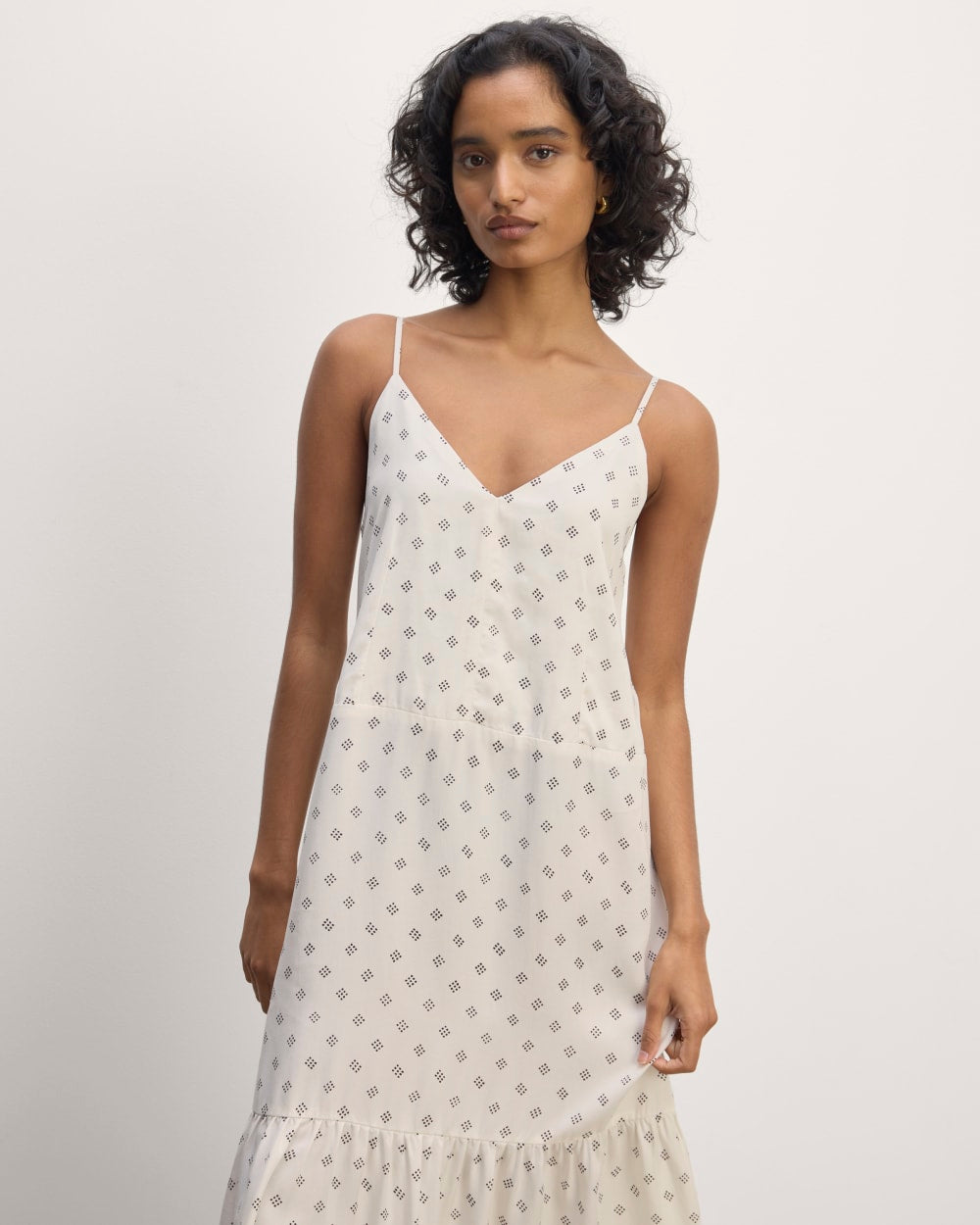 womens-tencel-butterlite-tiered-dress-bone-black-square-dot