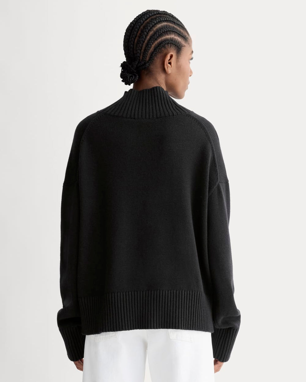 Boxy Turtleneck Sweatshirt