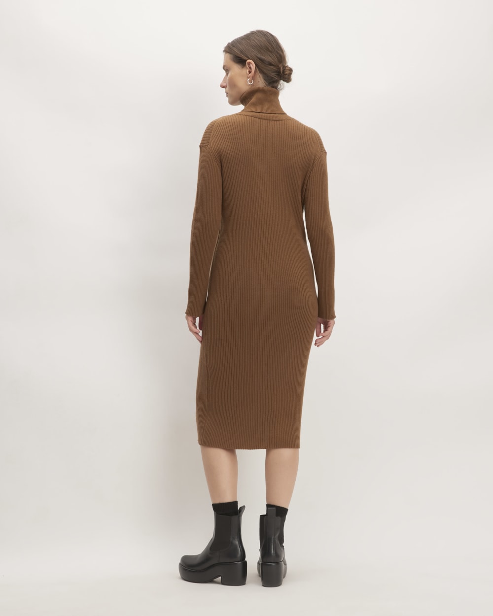 The Cotton-Merino Turtleneck Dress | Rich Camel Everlane The Cotton-Merino Turtleneck Dress | Rich Camel Everlane