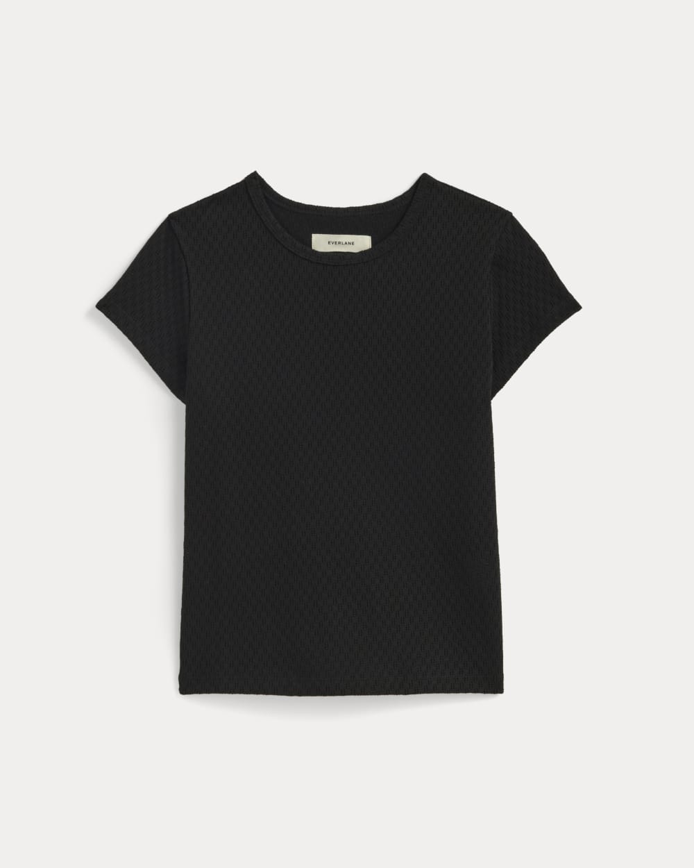 womens-pointelle-short-sleeve-tee-black | alt