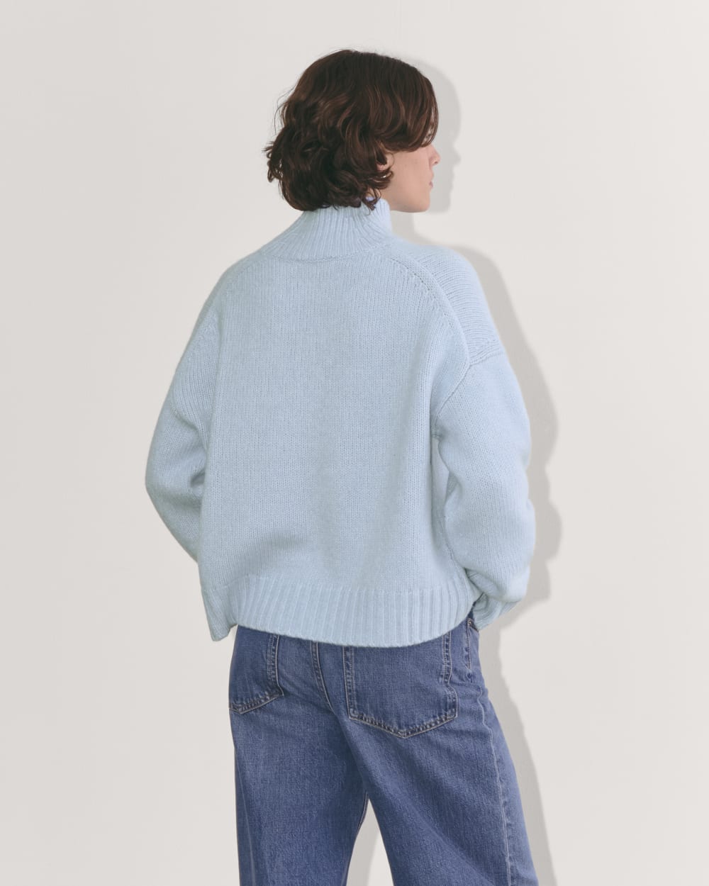 The Cloud Oversized Turtleneck | Chambray Blue – Everlane