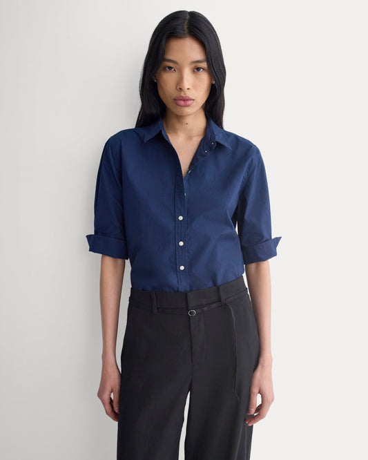womens-cuff-shirt-lightweight-cotton-navy | primary