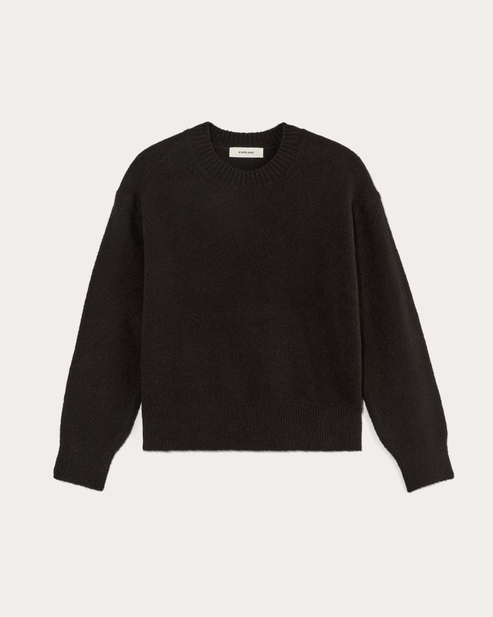 The Cocoon Crew in Plush Cotton | Black – Everlane