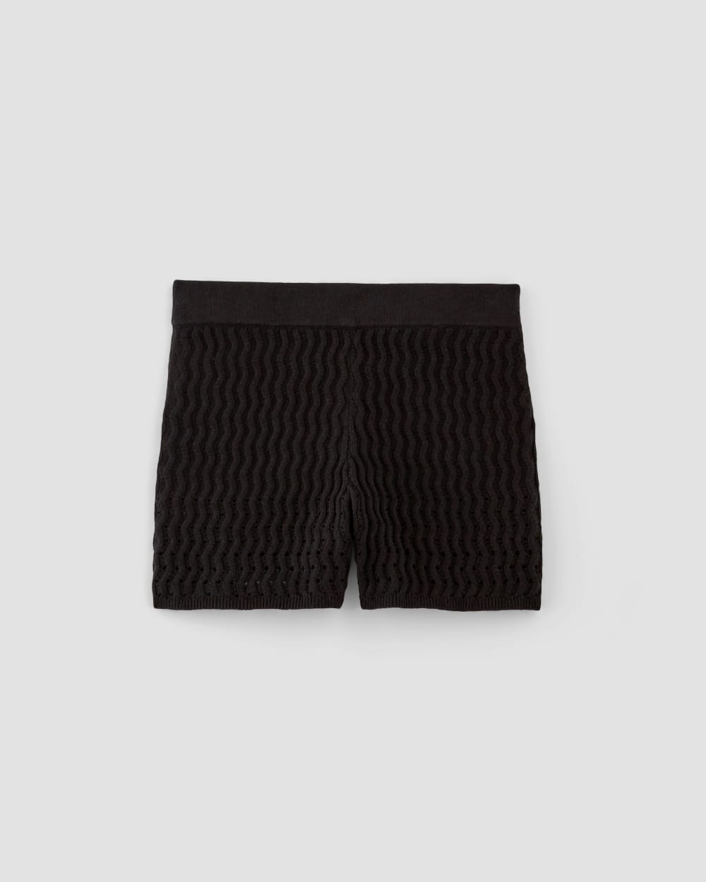 The Crochet Knit Short | Black – Everlane