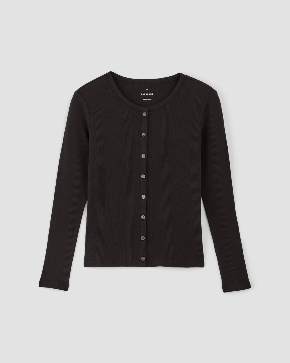 womens-vintage-rib-cardigan-black | alt