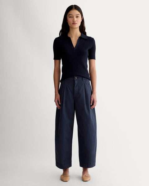 パンツ everyone easy slacks fabric (NAVY) everyone polyester twill easy slacks (NAVY) | everyone