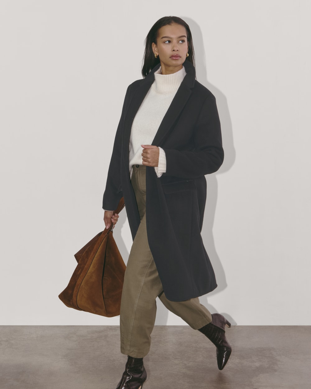 The Topcoat in Wool | Black Everlane The Topcoat in Wool | Black Everlane