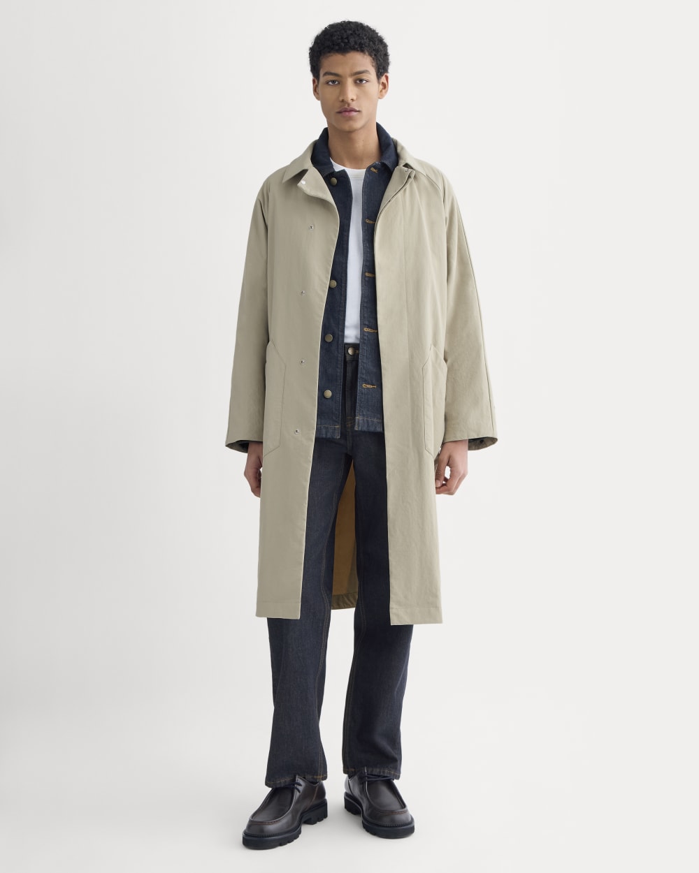 Re:Cycled Nylon Mac Coat | Trench Coat Khaki – Everlane