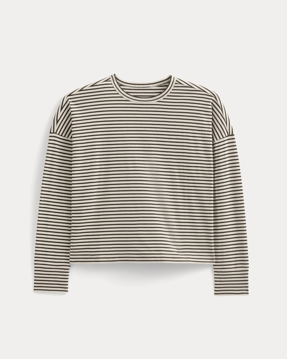 womens-oversized-crew-essential-cotton-bone-pirate-black-stripe | alt