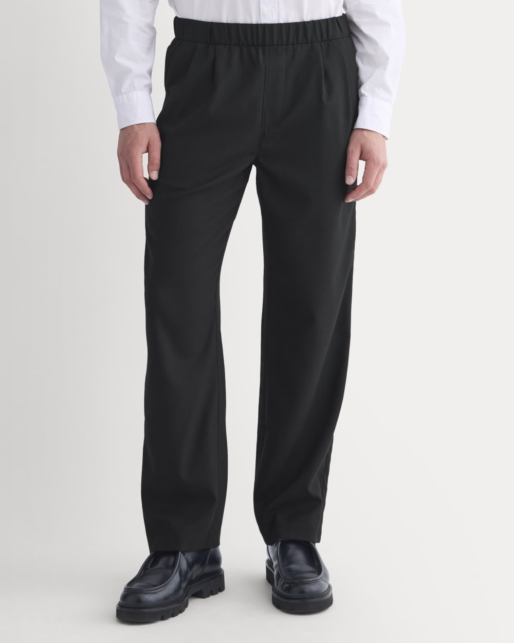 Pleated Trouser in Tailor Twill | Black – Everlane