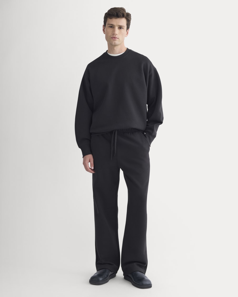 Luxe Fleece Crew Pullover | Black – Everlane