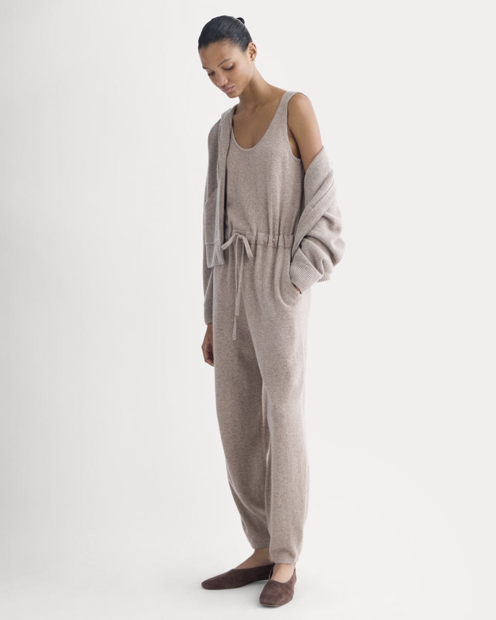Cashmere Lounge Jumpsuit | Oatmeal – Everlane