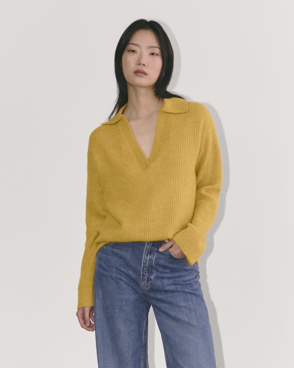 womens-oversized-polo-sweater-alpaca-gold | primary
