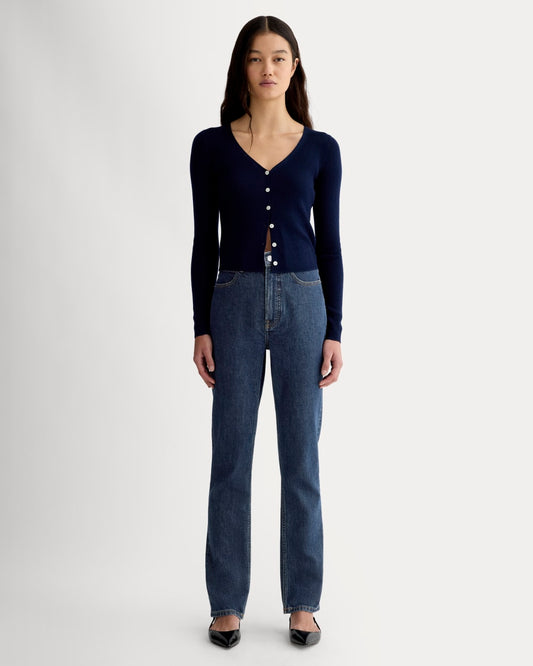 womens-way-high-slim-jean-short-indigo-rinse | primary