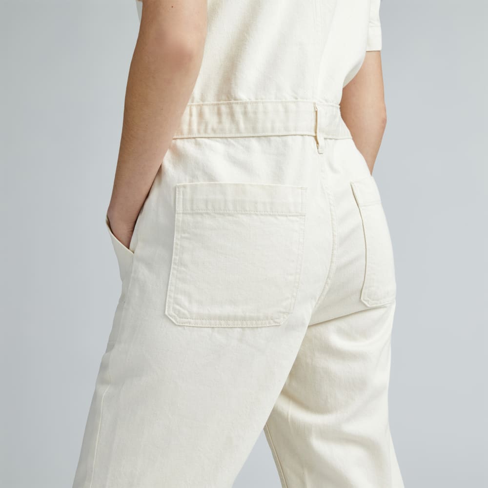 The Supersoft Jean Coverall | Seeded Ecru – Everlane